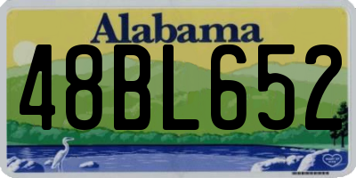 AL license plate 48BL652