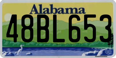 AL license plate 48BL653