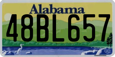 AL license plate 48BL657