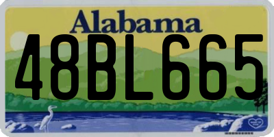 AL license plate 48BL665