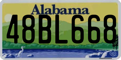 AL license plate 48BL668
