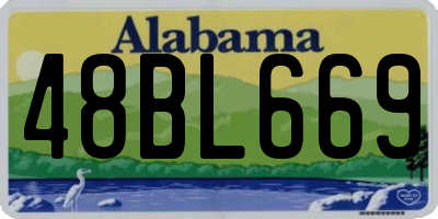 AL license plate 48BL669