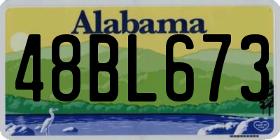 AL license plate 48BL673