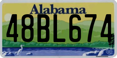 AL license plate 48BL674