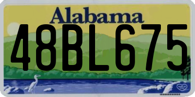 AL license plate 48BL675