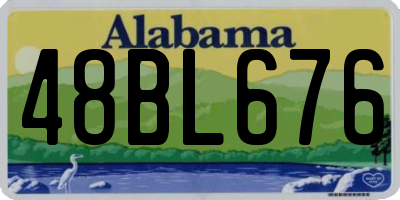 AL license plate 48BL676
