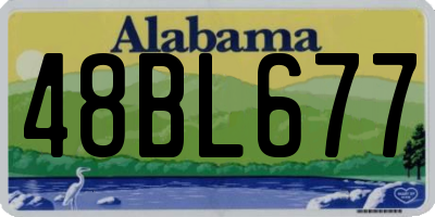 AL license plate 48BL677