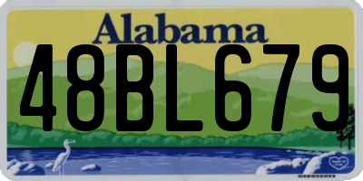 AL license plate 48BL679