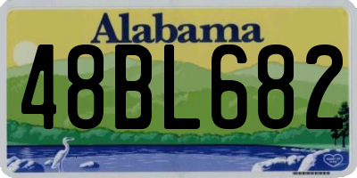 AL license plate 48BL682