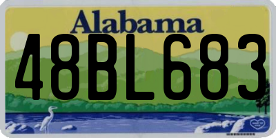 AL license plate 48BL683
