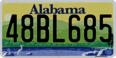 AL license plate 48BL685