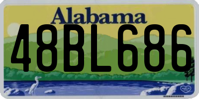 AL license plate 48BL686