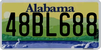 AL license plate 48BL688