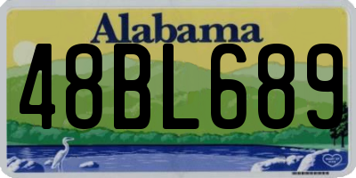 AL license plate 48BL689