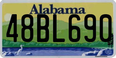 AL license plate 48BL690