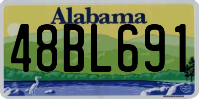 AL license plate 48BL691