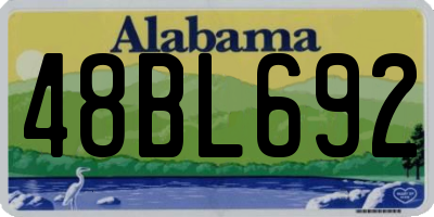 AL license plate 48BL692