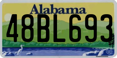 AL license plate 48BL693