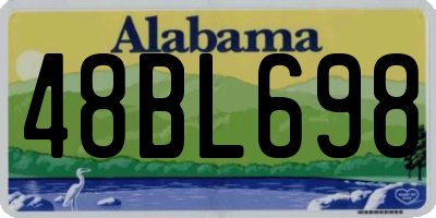 AL license plate 48BL698