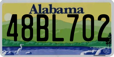 AL license plate 48BL702
