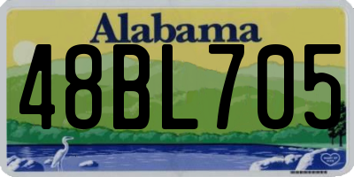 AL license plate 48BL705