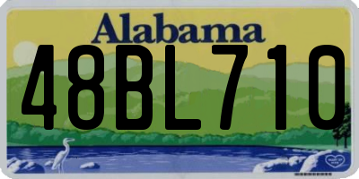 AL license plate 48BL710