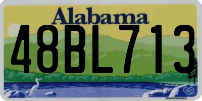 AL license plate 48BL713