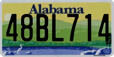 AL license plate 48BL714