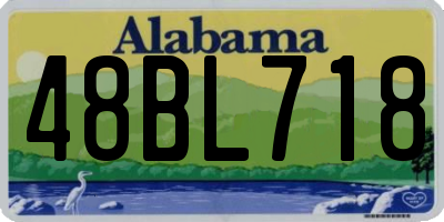 AL license plate 48BL718