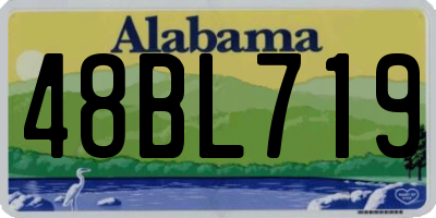 AL license plate 48BL719