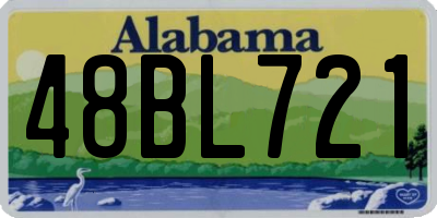 AL license plate 48BL721