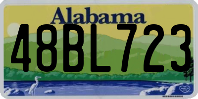 AL license plate 48BL723