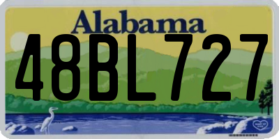 AL license plate 48BL727