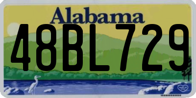 AL license plate 48BL729