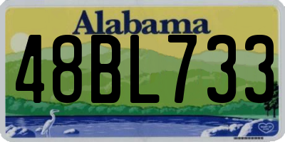 AL license plate 48BL733