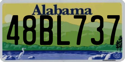 AL license plate 48BL737
