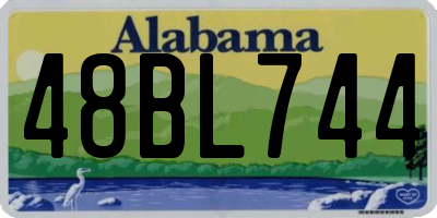 AL license plate 48BL744