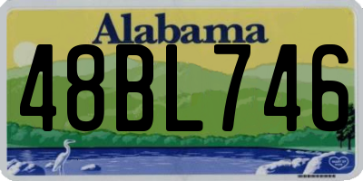 AL license plate 48BL746