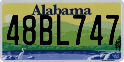 AL license plate 48BL747