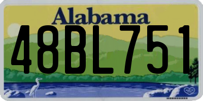 AL license plate 48BL751