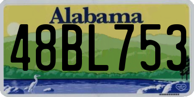 AL license plate 48BL753
