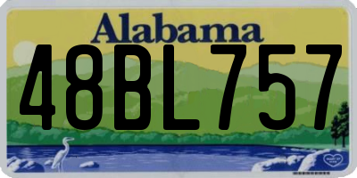 AL license plate 48BL757