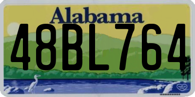 AL license plate 48BL764