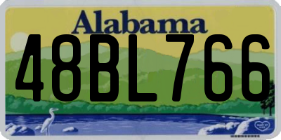 AL license plate 48BL766