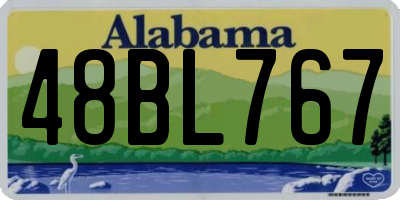 AL license plate 48BL767