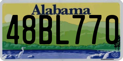AL license plate 48BL770