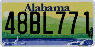 AL license plate 48BL771