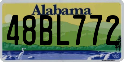 AL license plate 48BL772