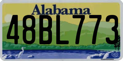 AL license plate 48BL773