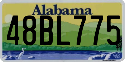 AL license plate 48BL775